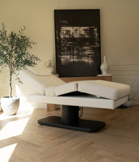 Oxford PMU® 3 - Motor Ergonomic Electric Salon Bed - Plush + Oak (all)