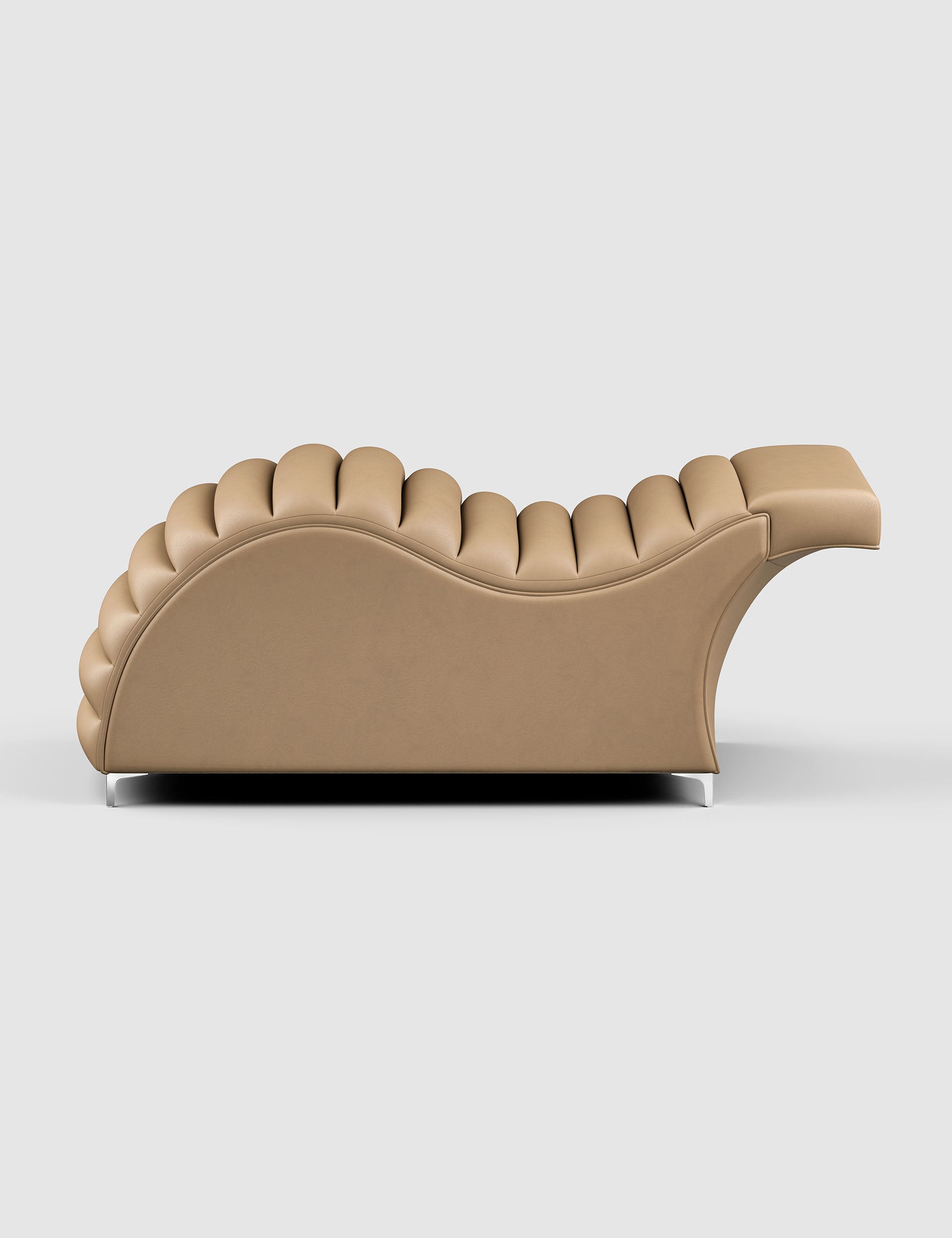 Edda Cloud® in Cavaletti Vegan Leather - Plush + Oak (Cashew)#color_cashew