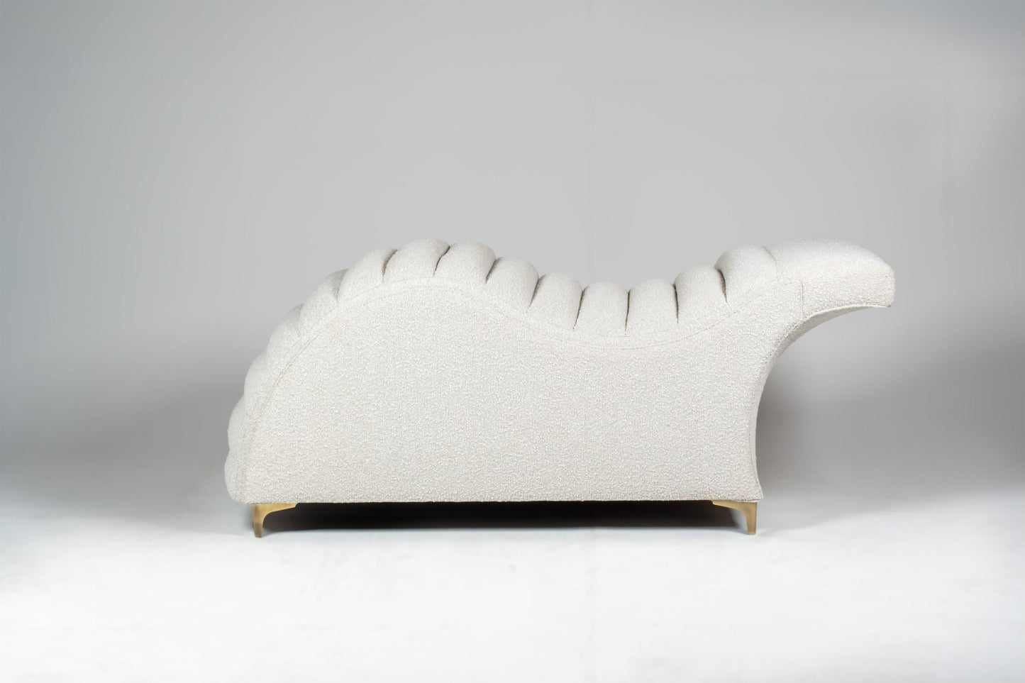 Ready To Ship Edda Cloud® - PerformaBoucle in Snow - Plush + Oak