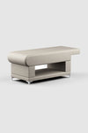 Charlie Plush® Flat Ergonomic Salon Bed IN CAVALETTI LEATHER - Plush + Oak